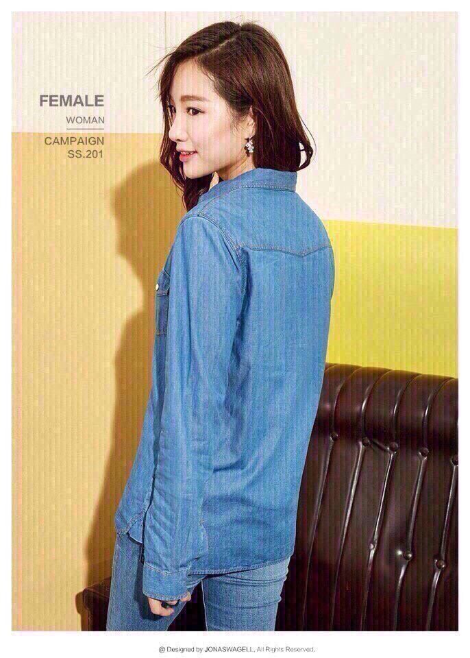 ÁO SƠ MI JEAN NỮ HOLLISTER TAY DÀI